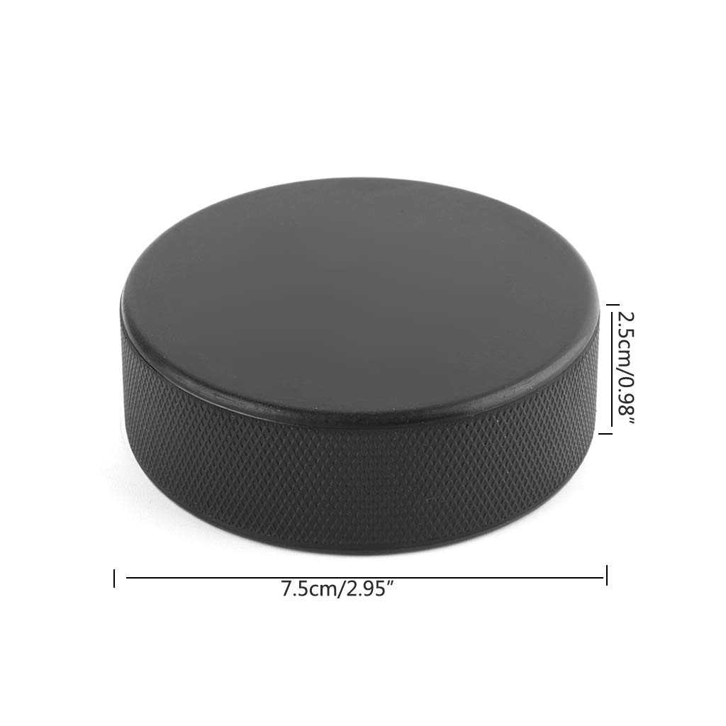 Black Rubber Hockey Training Puck - Image 4