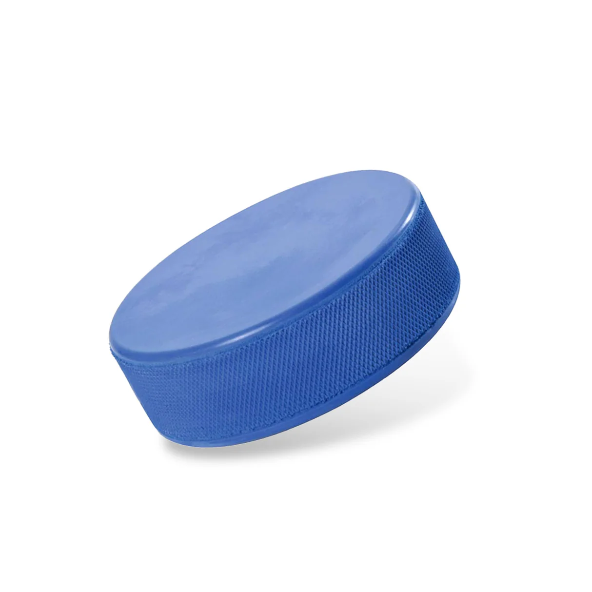 Blue 4oz Rubber Hockey Youth Training Puck - Image 2