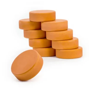 Orange 10oz Rubber Hockey Heavy Duty Training Puck