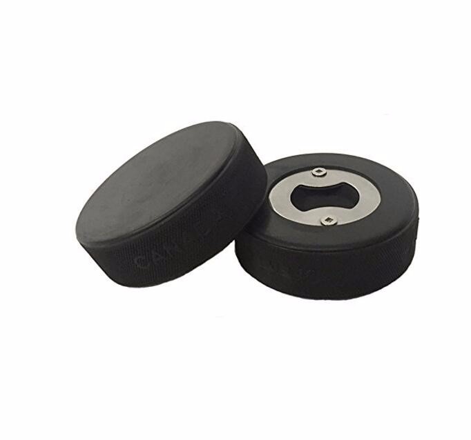Hockey Puck Shaped Bottle Opener