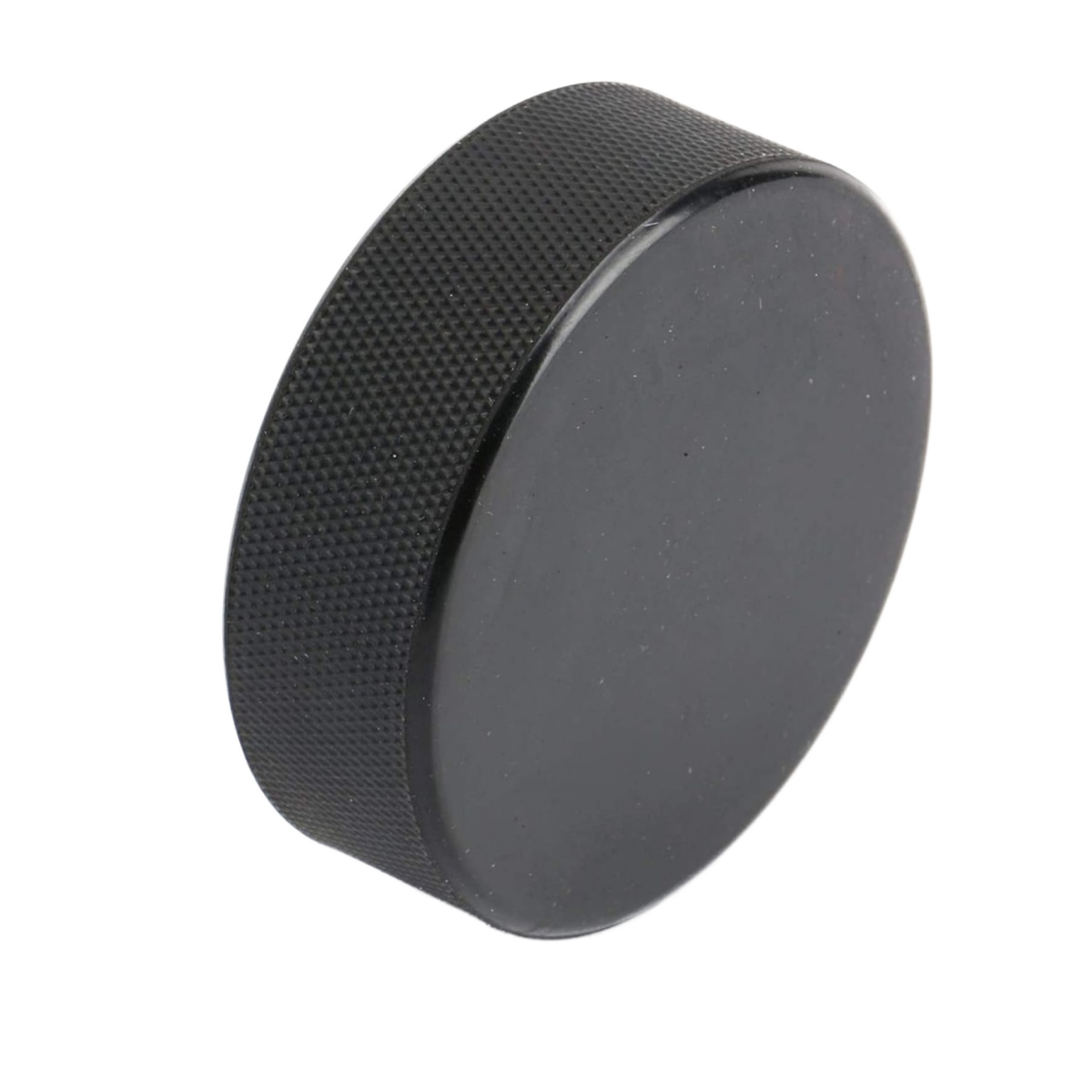 Black Rubber Hockey Training Puck - Image 2