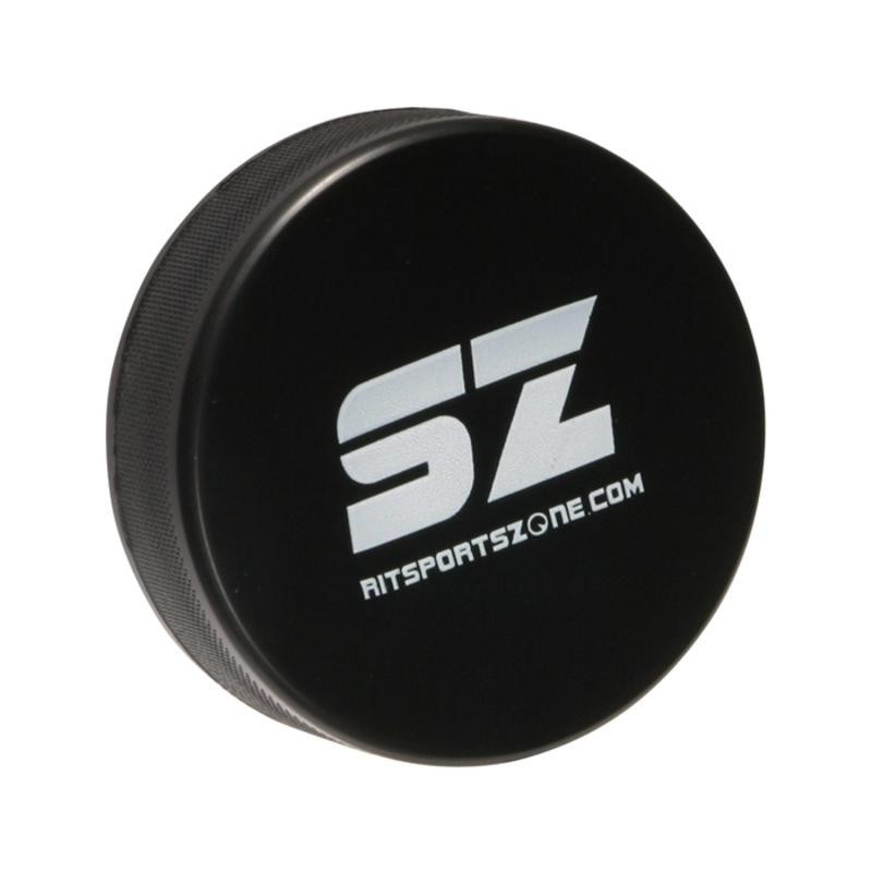 3*1 Inch Black/Colorful PU Foam Soft Toy Hockey Puck Stress Ball - Image 3