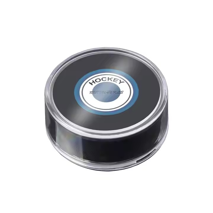 Round Acrylic Hockey Puck Box Hockey Puck Case for collection - Image 2