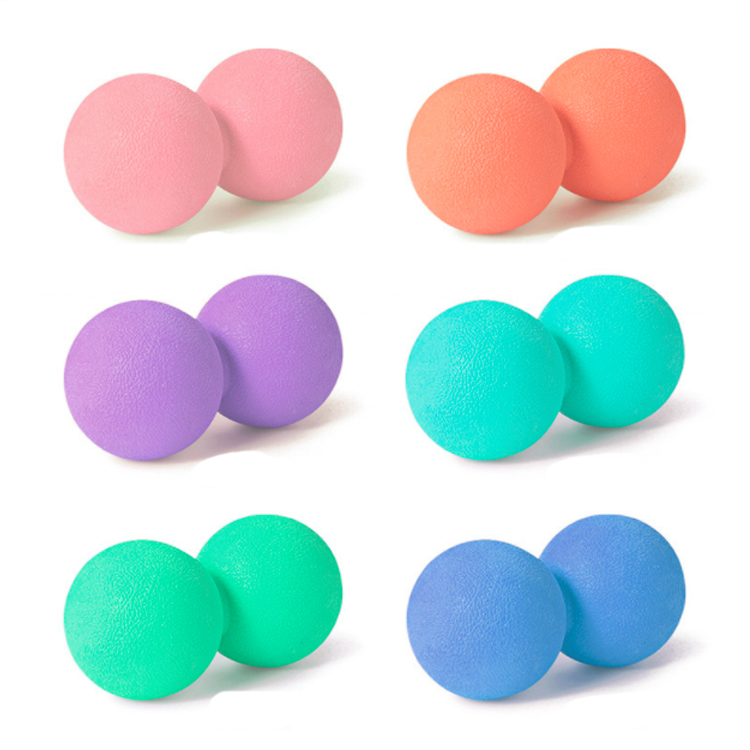 Silicone/Rubber Peanut Double‑headed Massage Ball - Image 2