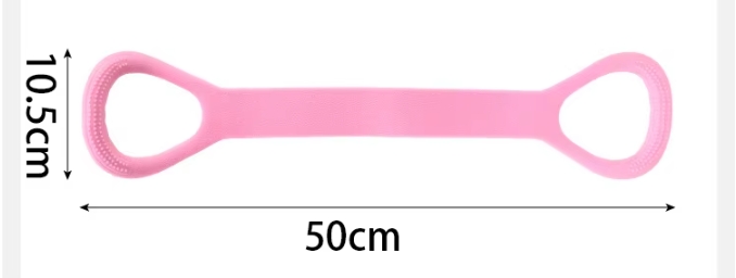 Figure 8 Yoga Resistance Silicone Band – Shoulder & Back Stretch Belt - Image 4
