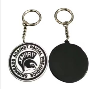 Mini Rubber Hockey Puck Key Chain
