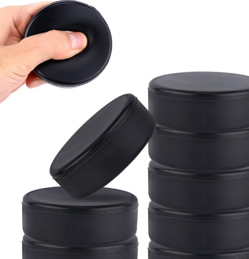 3*1 Inch Black/Colorful PU Foam Soft Toy Hockey Puck Stress Ball