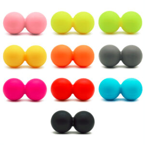 Silicone/Rubber Peanut Double‑headed Massage Ball