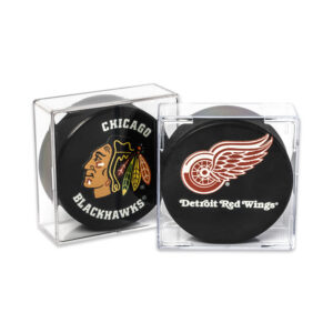 Square Acrylic Hockey Puck Box Hockey Puck Case for collection